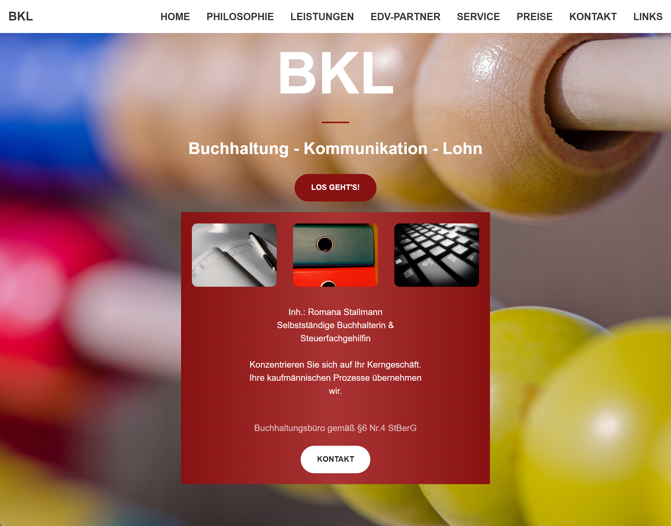 Website-Vorschau von BKL Stallmann