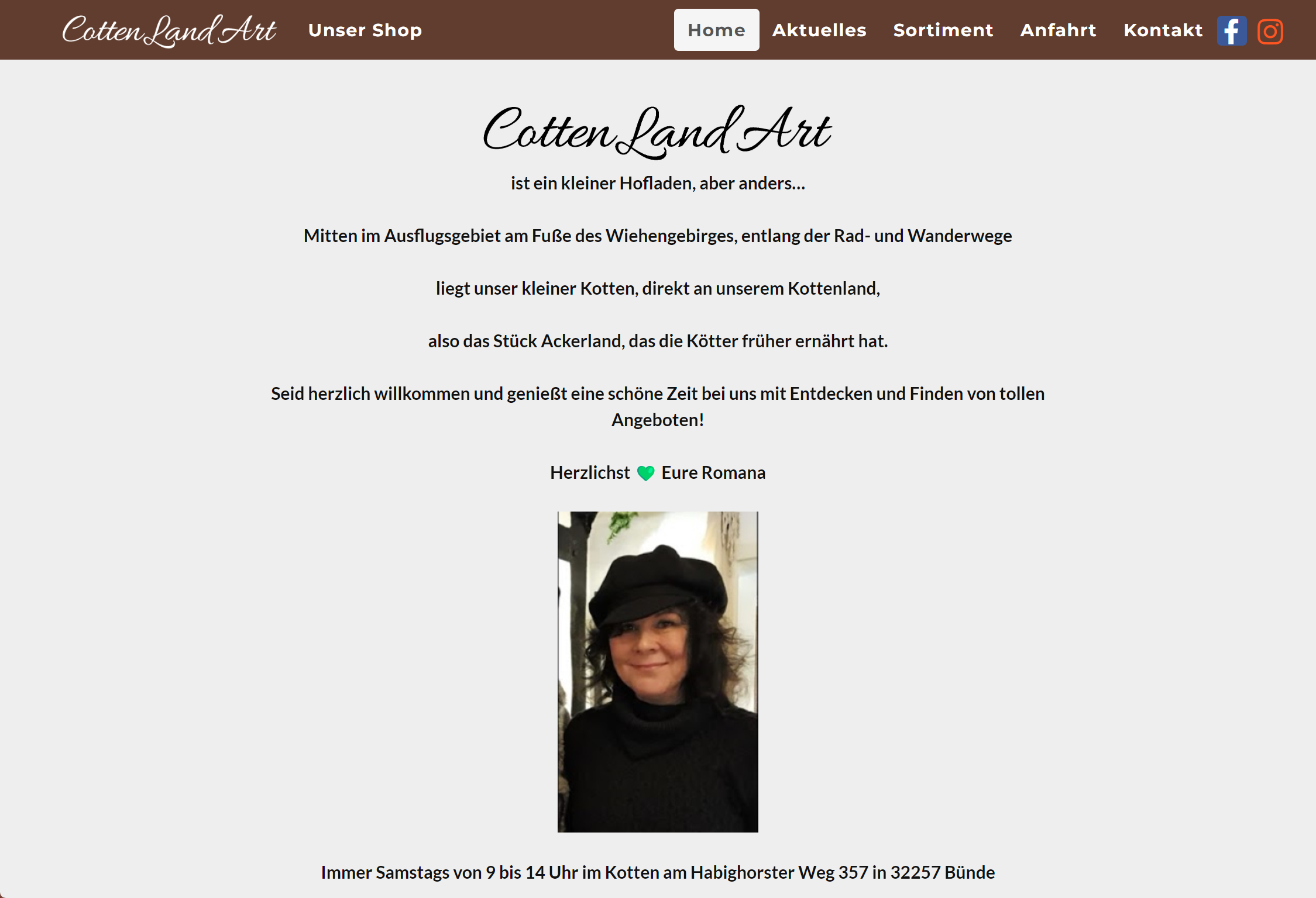Website-Vorschau von Cottenlandart