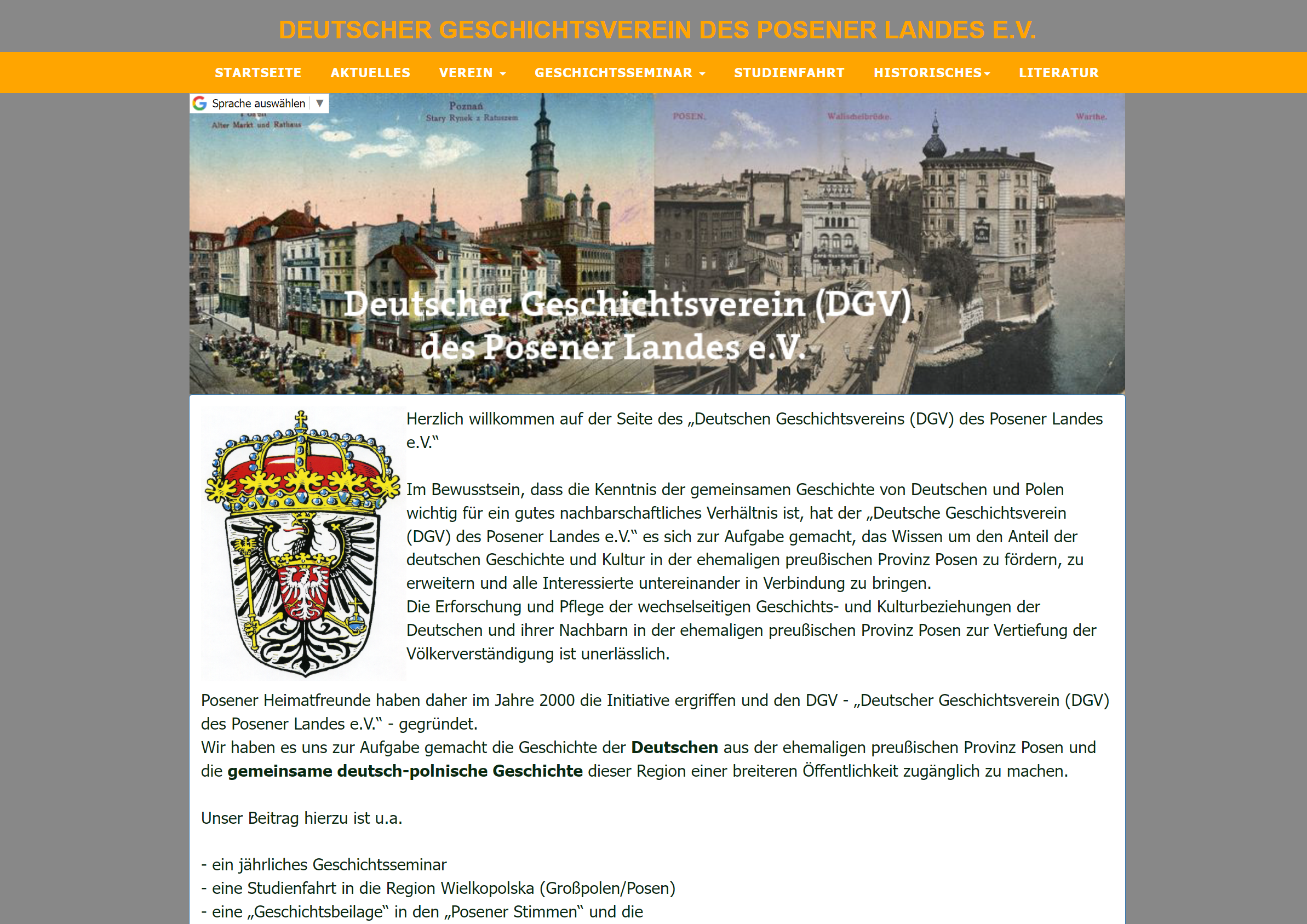 Website-Vorschau von DGV Posen