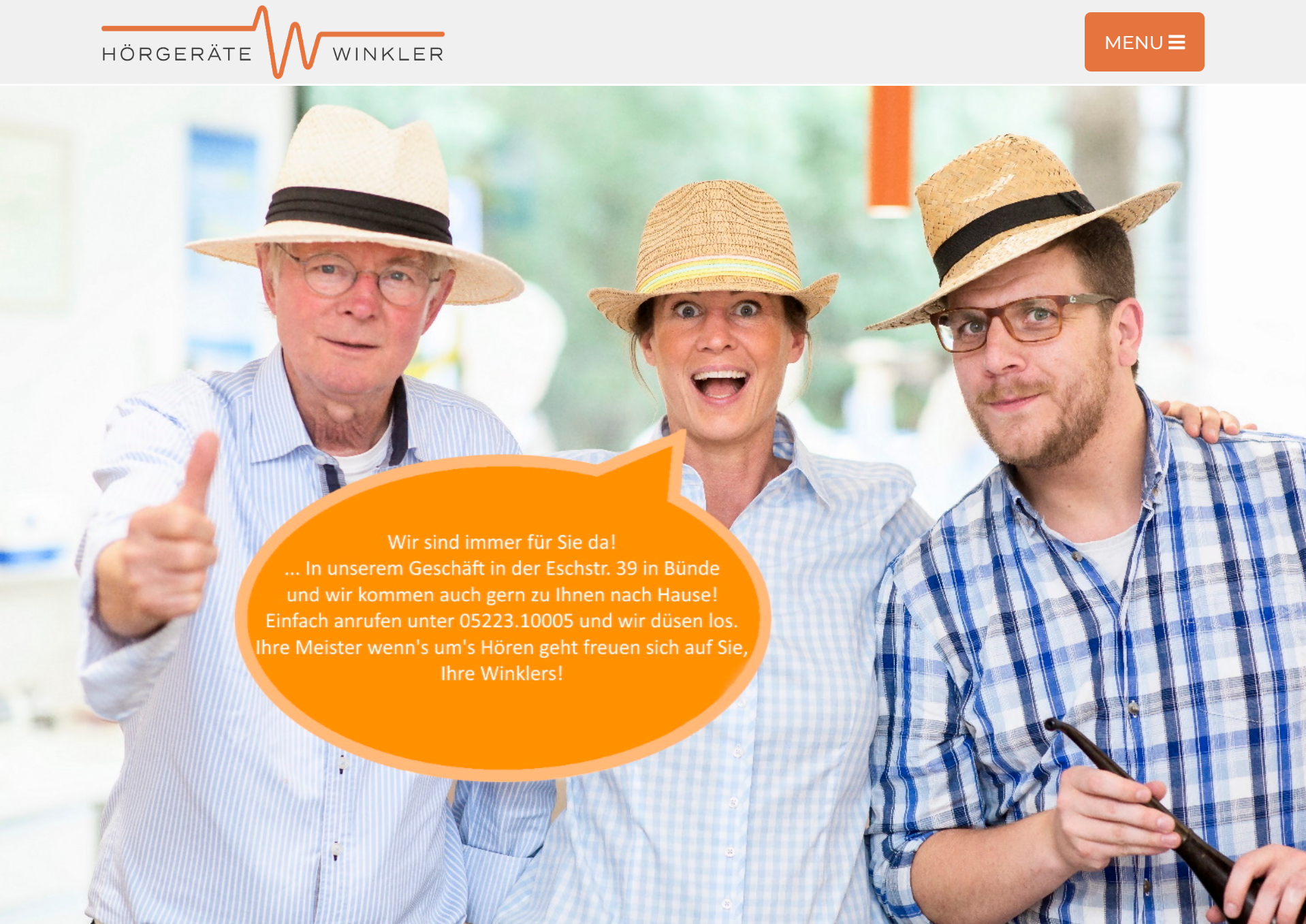 Website-Vorschau von Hörgeräte Winkler
